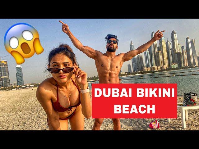 DUBAI BIKINI BEACH  - ROHIT SONIYA VLOGS