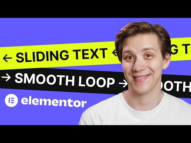 The BEST Auto Scrolling / Sliding Text in WordPress and Elementor - Perfect Loop, No Plugins