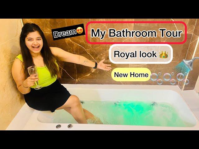 My Royal Bathroom Tour- New Home| Decoration,Interior,Jacuzzi | Akanksha Anup Vlog