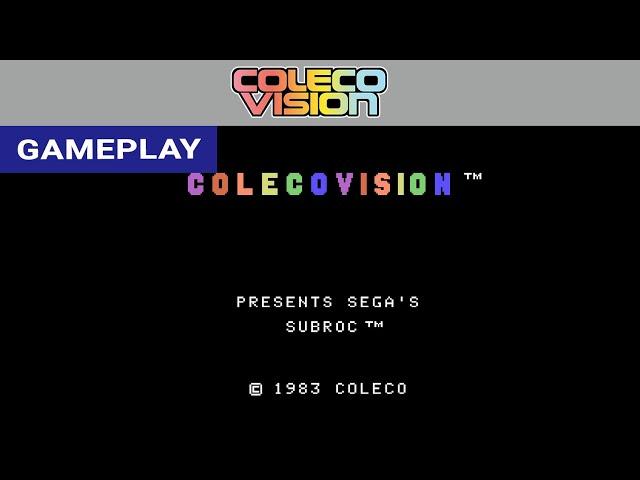 Subroc (ColecoVision) - Gameplay Clip [HD] | RetroGameUp