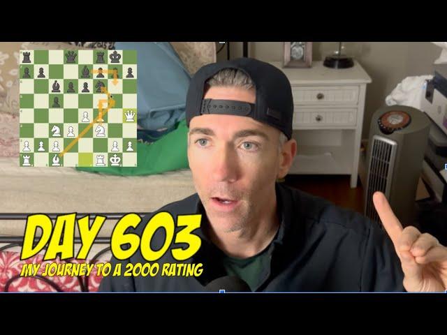 Day 603: Playing chess every day until I reach a 2000 rating