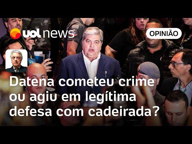 Cadeirada de Datena em Marçal: crime ou legítima defesa? | Wálter Maierovitch