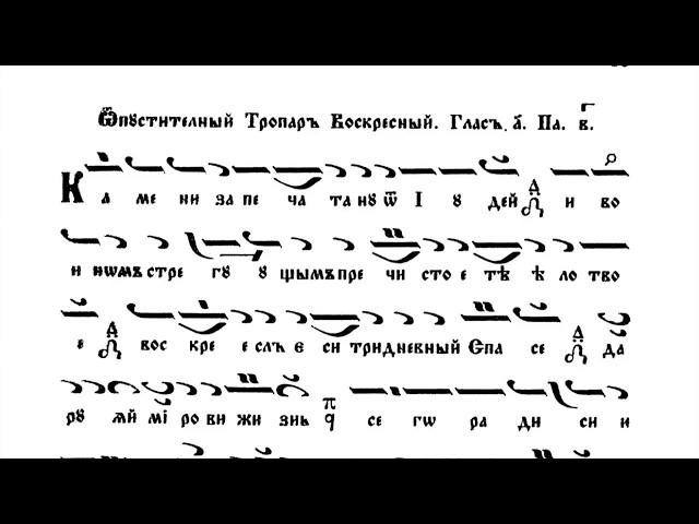 Възкресни тропари - на 8-те гласа / М. Поптодоров