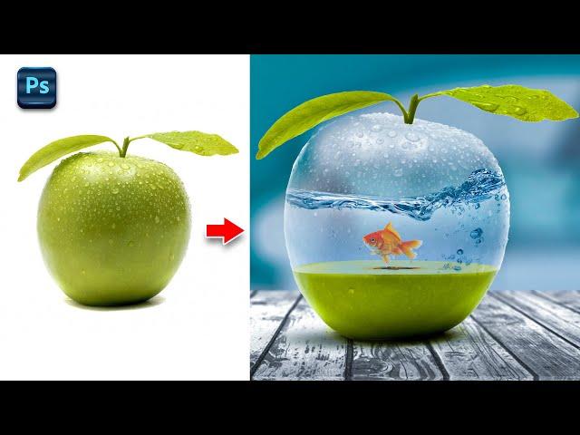 Photo Manipulation in Photoshop | Apple and Fish