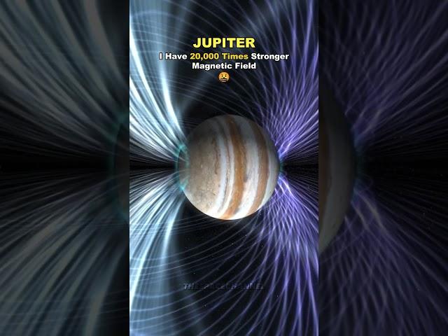 Earth's Magnetic Field vs Jupiter's Magnetic Field  #space #shorts #viralvideo