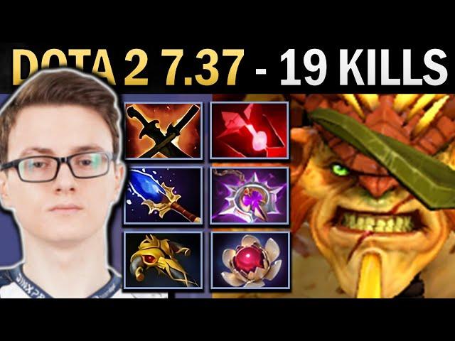 Bristleback Gameplay Mircle with 21 Kills and Lotus - Dota 2 7.37