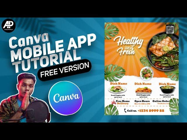 Poster Design on Canva Mobile | Canva tutorial | Amazingplay