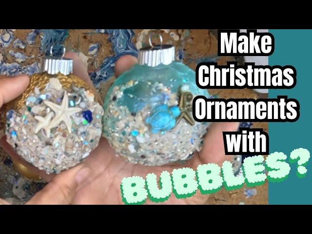 BLOW BUBBLES TO MAKE CHRISTMAS ORNAMENTS? You can with UV resin!