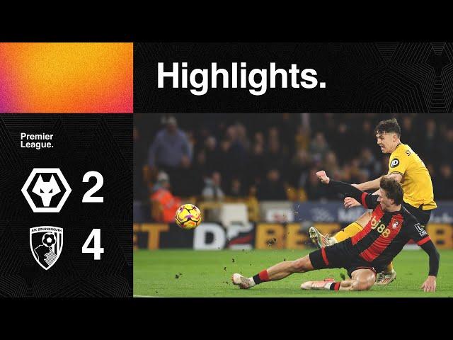 Strand Larsen scores two in defeat | Wolves 2-4 AFC Bournemouth | Highlights