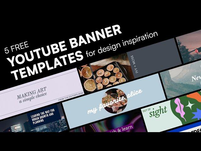 5 Free YouTube Banner Templates for Design Inspiration