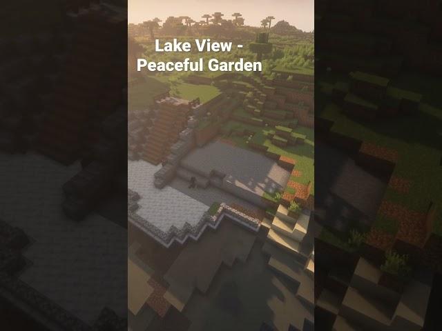 Building a peaceful garden in Minecraft! #shorts #minecraft #minecraftbuilding
