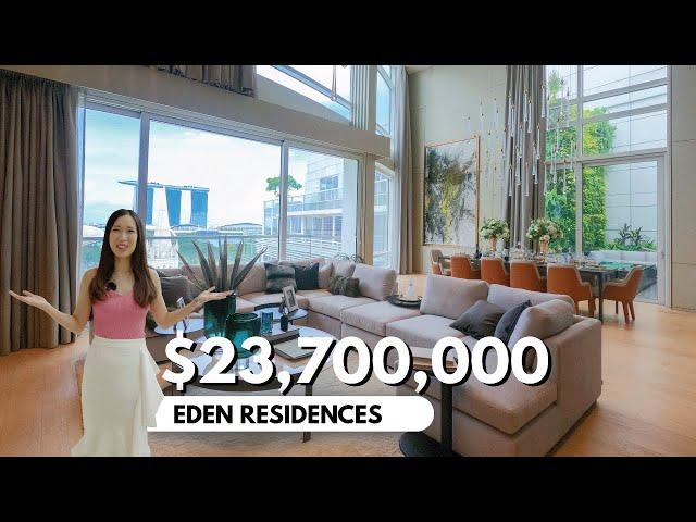 Inside a $23Million Ultra-luxurious Duplex Penthouse | Eden Residences | Singapore Property Tour