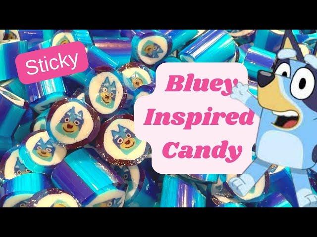 We Made Candy Inspired By BLUEY!!! |Sticky Lollies Handmade Rock|