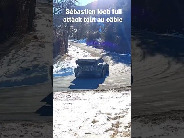 test Monte-Carlo Sébastien Loeb  tout au câble full attack