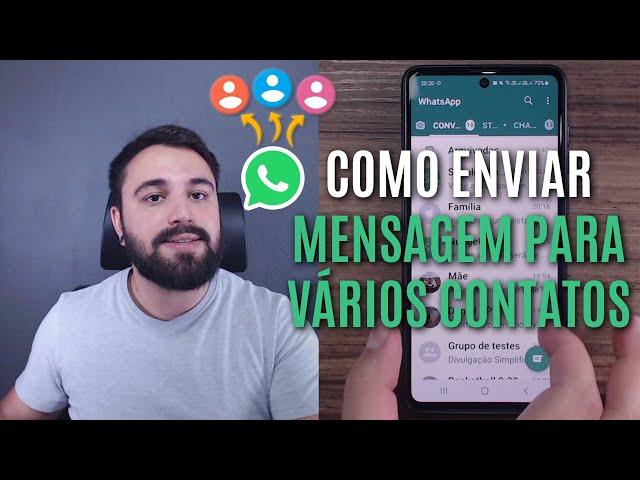 TRUQUE! COMO ENVIAR MENSAGEM PARA VÁRIOS CONTATOS DO WHATSAPP DE UMA VEZ SÓ