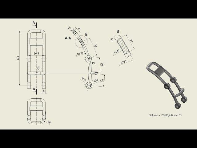 Tutorial Inventor - 573 CURVED FRAME