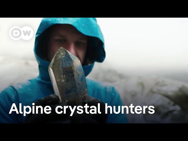 The risky business of hunting crystals in the Swiss Alps | DW News