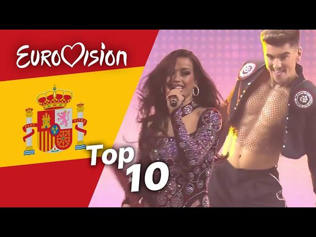 Top 10 ESC Songs Ever: Spain | Best Spanish Eurovision Songs