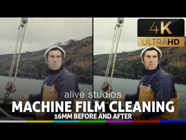 16mm Cine Film cleaning before and after (remastered in 2022)