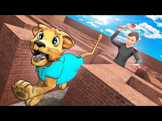 Can SCHOOLBOY RUNAWAY find me in a MAZE?! (Gmod Sandbox)