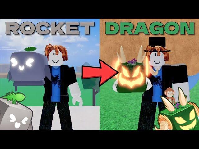 Trading From Rocket To Dragon In One Video | Blox Fruits