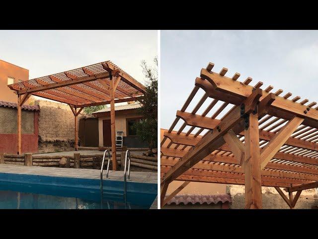 Construir una Pérgola de madera con conectores Simpson