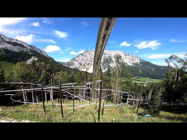 Flying Coaster Rollercoster Zipline Gröbming Stoderzinken 2020 POV Onride