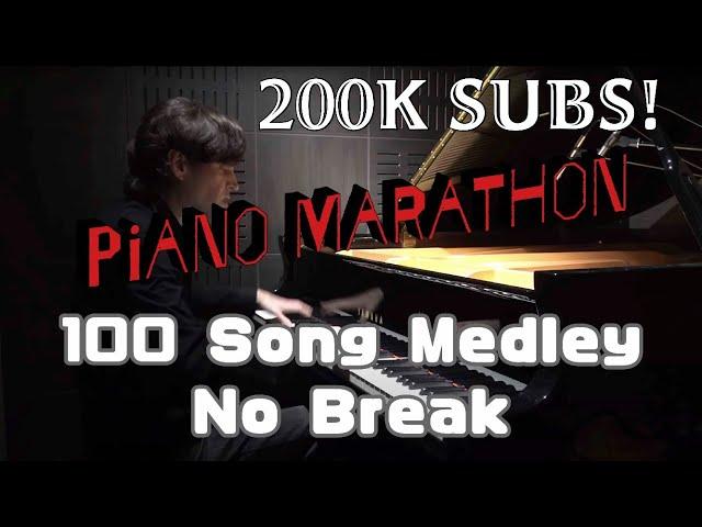 Jacob Koller Piano Marathon 100 Song Medley with No Break