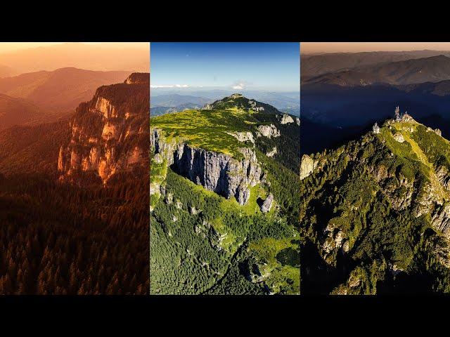 Munții Ceahlău (Ceahlău Mountains) în Zbor peste Munții României