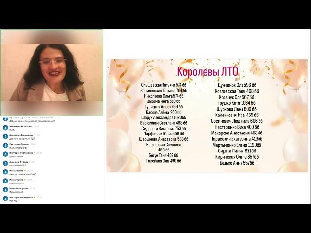 Лилия Сирота Поздравительный вебинар