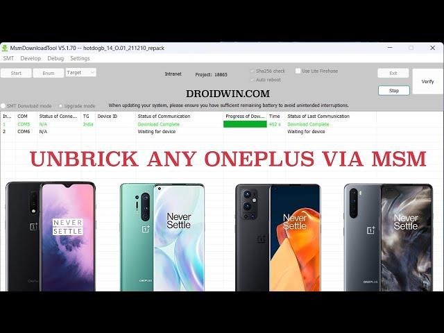 How to Unbrick any OnePlus Device via MSM Download Tool