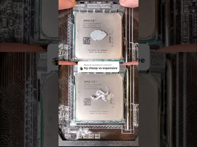 Cheap vs. Expensive thermal paste #shorts