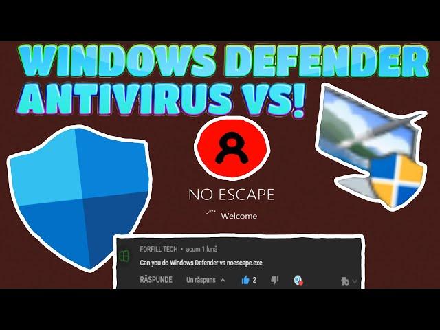 Windows Defender Antivirus VS NoEscape Virus!