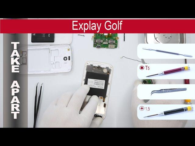 How to disassemble  Explay GOLF, Take Apart, Tutorial