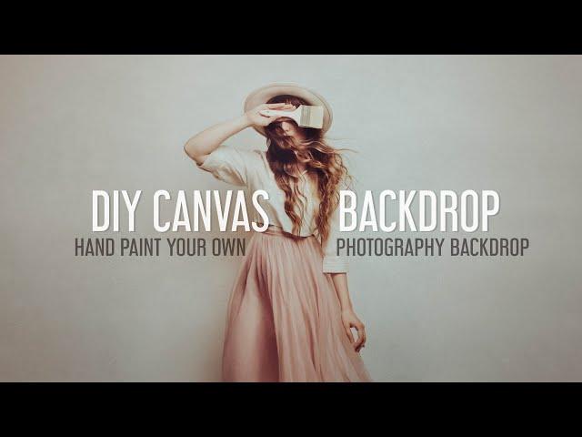 How to Paint Your Own Studio Photography Canvas Backdrop