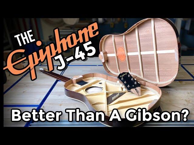 A full review of the Epiphone Inspired By Gibson J-45 / The Guitar Breakdown