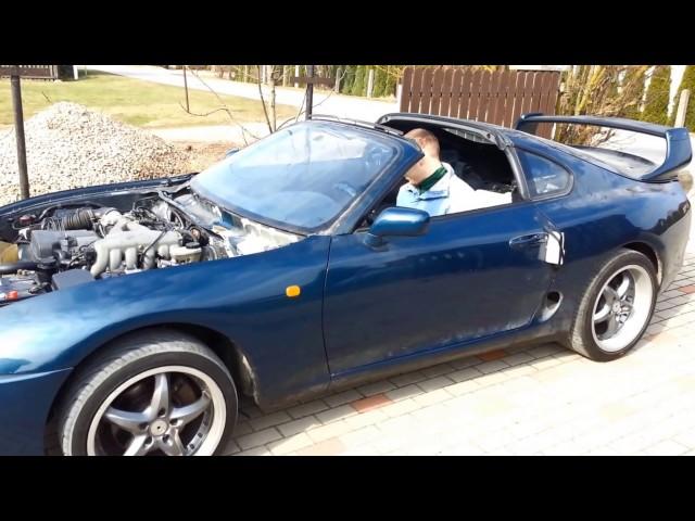 Toyota Supra JZA80 AET NA Auto first drive after RHD to LHD conversion