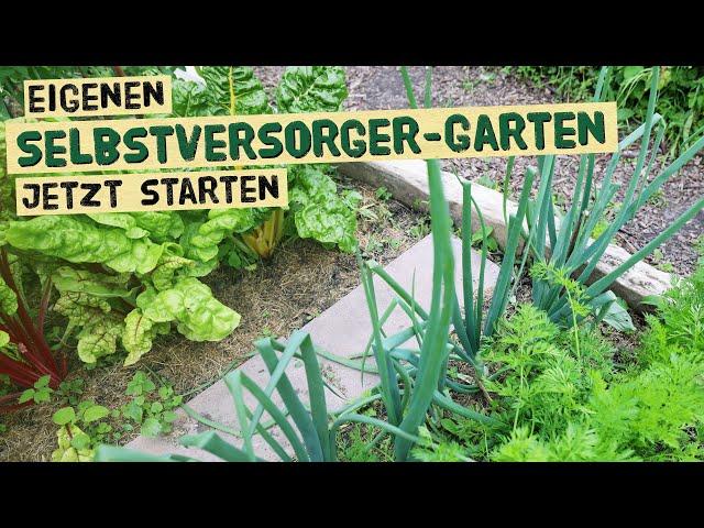 Eigenen Gemüsegarten anlegen und im selben Jahr ernten - Gartenplanung für Selbstversorgung.