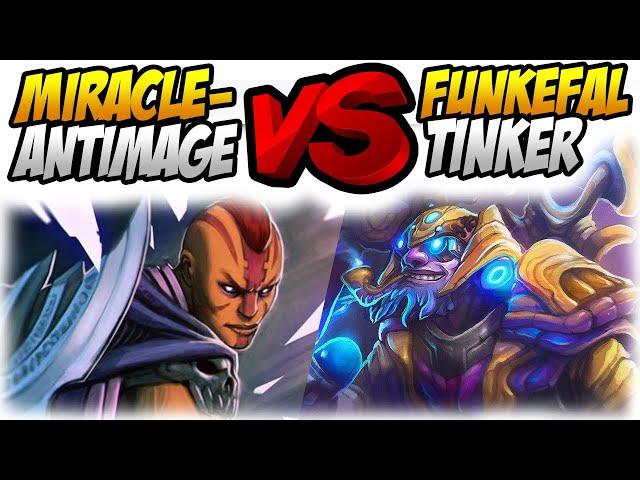 Funkefal Tinker Meets Miracle- Anti Mage!  //  Full Gameplay with Voice + Cam