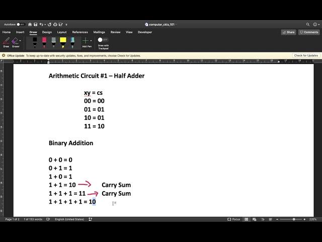 Application of Boolean Algebra to Computer Circuit Design