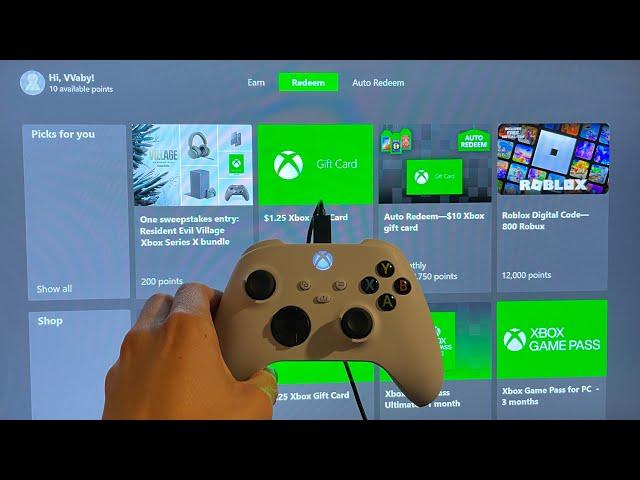 Xbox Series X/S: How to Earn & Redeem Points for Microsoft Rewards Tutorial! (For Beginners) 2023