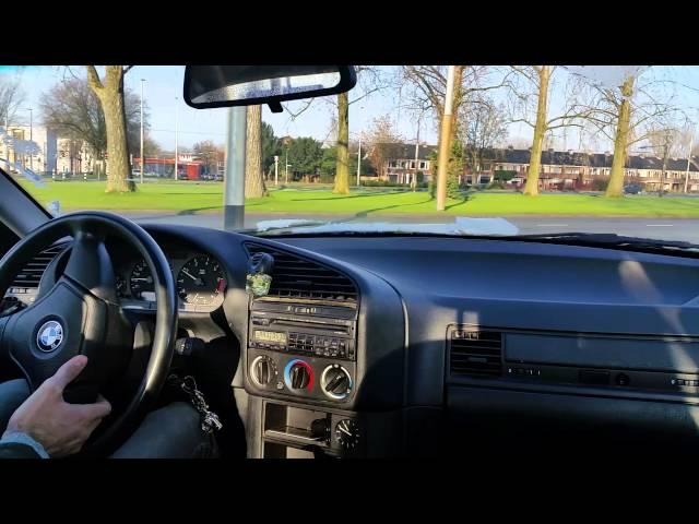 Driving on a winter day to school in my bmw 316i