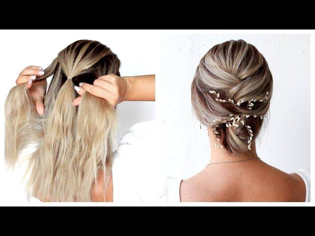 DIY EASY UPDO  Wedding Prom Holiday Updo Hair Tutorial  by Another Braid