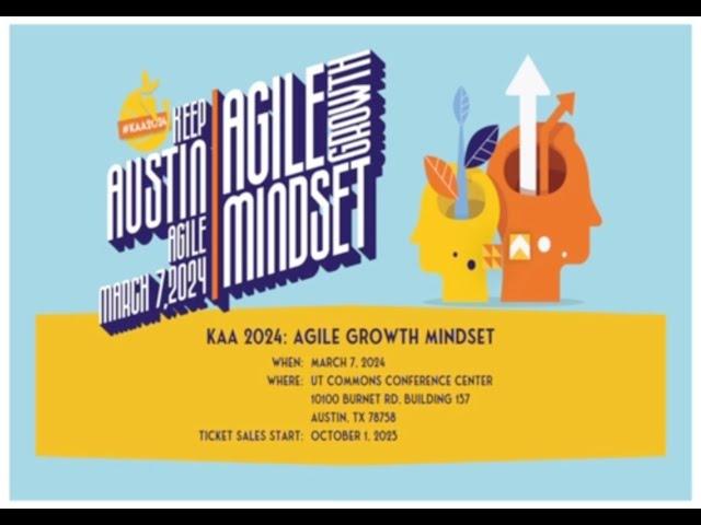 Keep Austin Agile 2024 - Speaker Promo Video