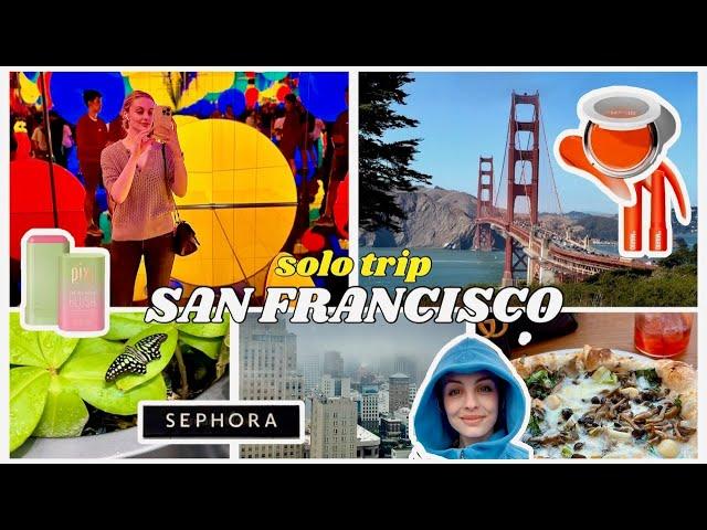 my solo trip to san francisco | alcatraz, whale watching, yayoi kusama, sephora haul, muir woods