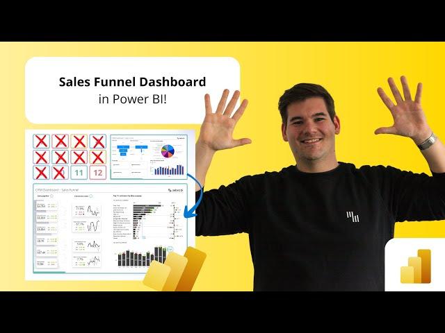 Power BI Sales Funnel Dashboard DONE RIGHT | 12 days of report makeover 2023 (Day 10)