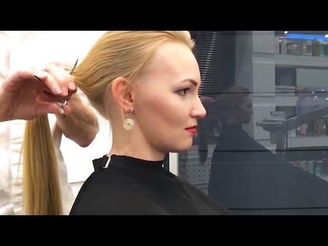 Did he just cut all her hair?