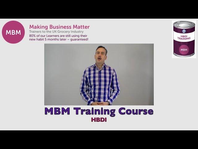 Vier-Quadranten-Modell des Gehirns (HBDI) - MBM Training Course