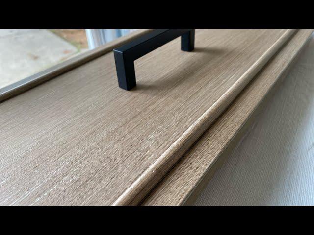 UP CLOSE Pottery Barn FAUX WOOD finish tutorial - Make A Sample Board for clients With Me