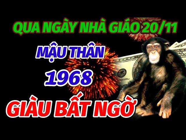 BẤT NGỜ TỪ SAU NGÀY NHÀ GIÁO 20/11 NÓ LỘC LỚN. TUỔI MẬU THÂN 1968 ĐANG KHỔ BỖNG ĐỔI ĐỜI GIÀU SANG.